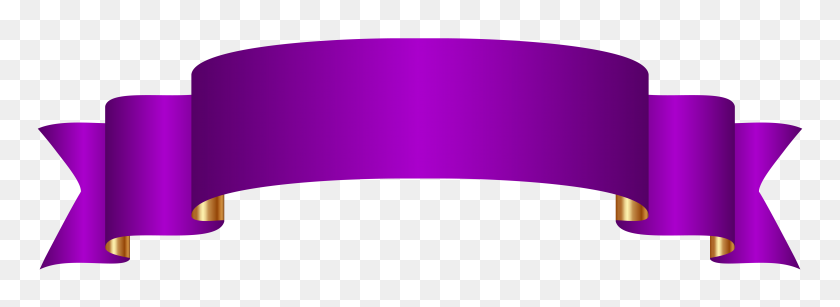 6310x2000 Purple Banners - Pennant Clipart