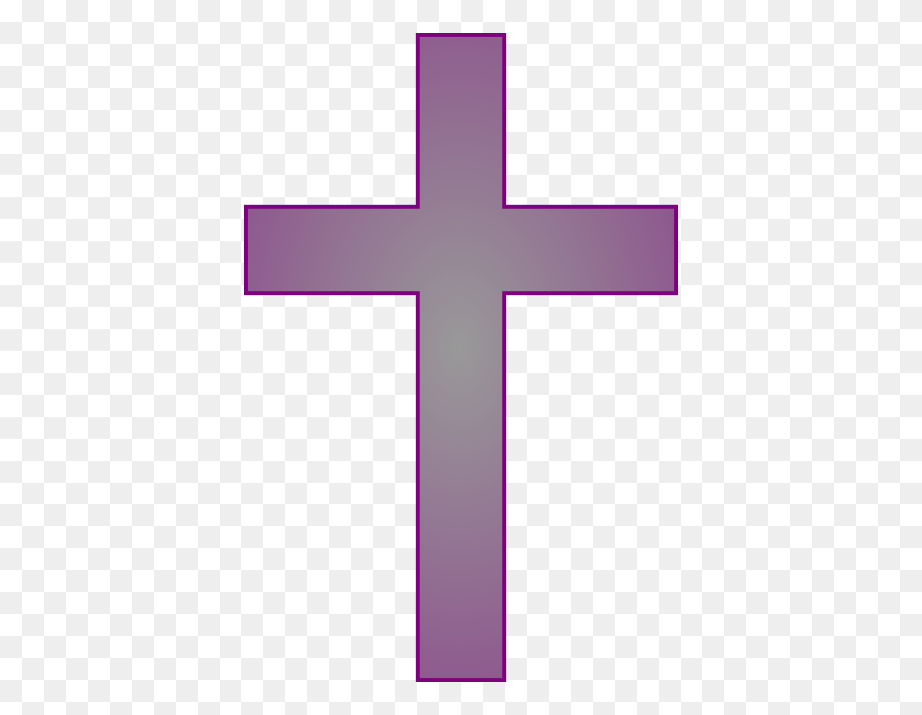 396x592 Фиолетовый Крест Крест Картинки - Крест Крест Клипарт