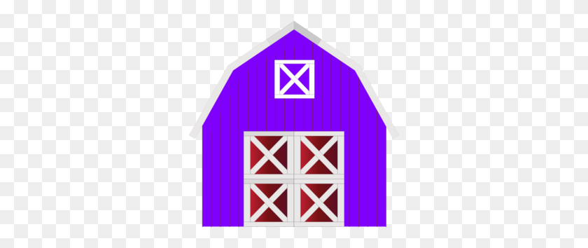 300x294 Purple Barn Clip Art - Barn Clipart