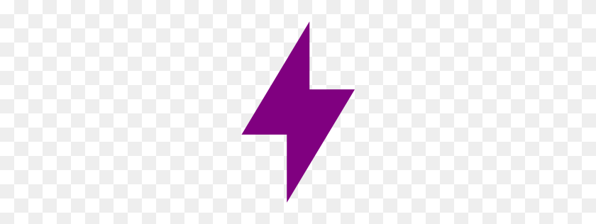256x256 Значок Фиолетовый Болт - Фиолетовая Молния Png