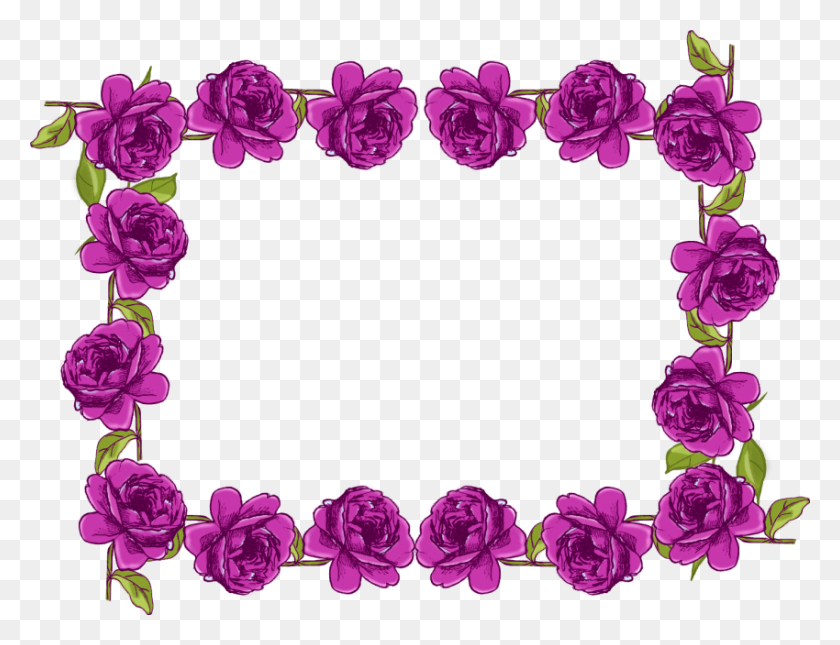 850x638 Фиолетовая Рамка Png - Фиолетовый Блики Линз Png