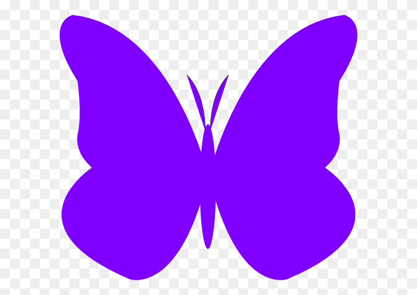 600x533 Фиолетовая Бабочка Картинки - Бабочка Клипарт Png