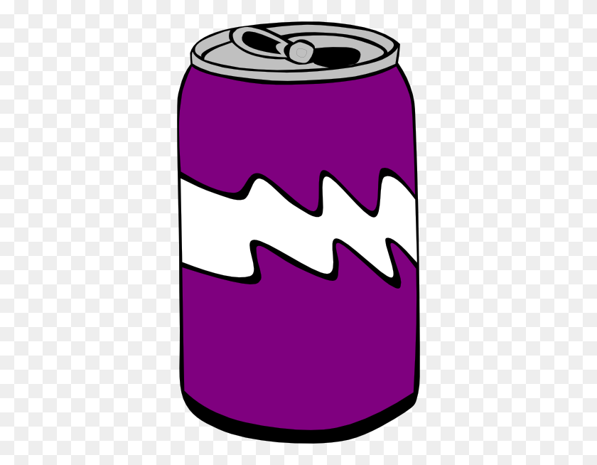 342x594 Purple Can Clip Art - Soft Drink Clipart