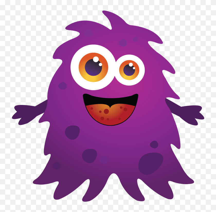 768x768 Purple Cartoon Monster Clipart Free Clip Art Images - Dojo Clipart