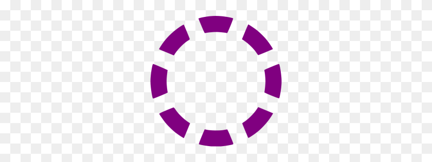 256x256 Purple Circle Dashed Icon - Purple Circle PNG