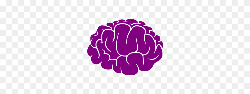 256x256 Purple Clipart Brain - Brain Clipart Images