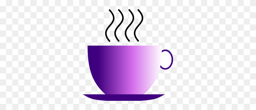 297x300 Кофейная Чашка Purple Clipart - To Go Coffee Cup Clipart