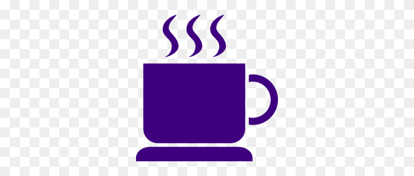 288x299 Purple Clipart Coffee Cup - Mug Clipart
