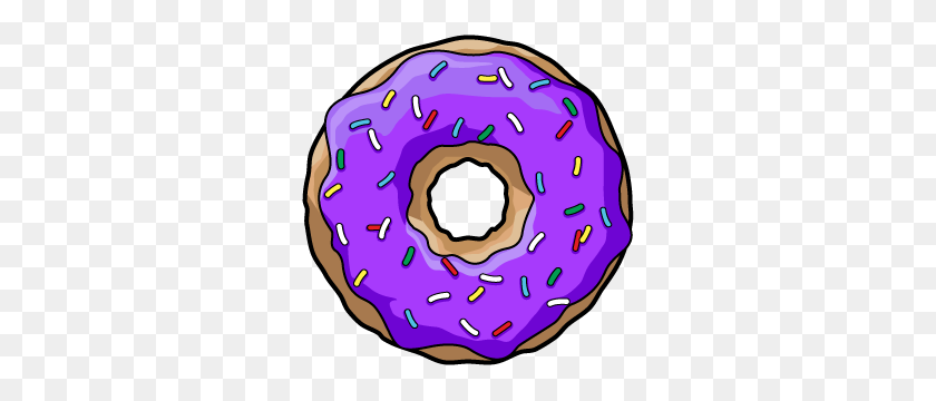 Purple Clipart Donut - Sprinkle Donut Clipart