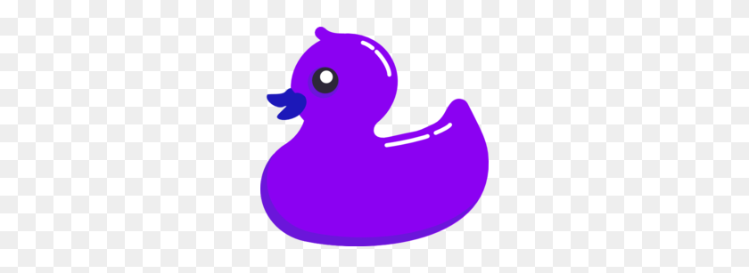 256x247 Purple Clipart Duck - Duck Clipart PNG