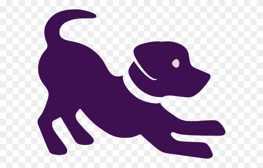 600x477 Purple Clipart Puppy - Funding Clipart
