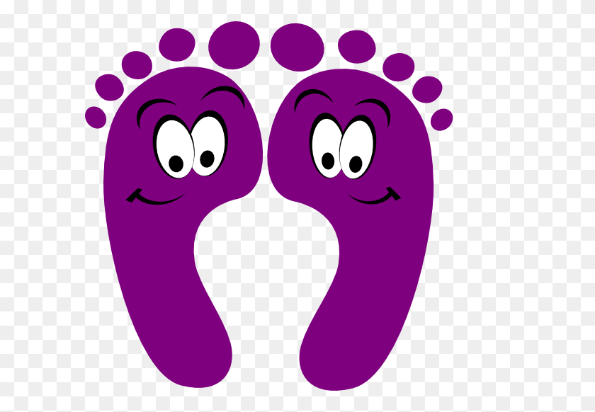 600x522 Purple Clipart Purple Happy Feet Clip Art Everything Purple - Viola Clipart