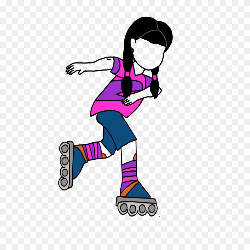 1000x1000 Purple Clipart Roller Skate - Derby Clip Art