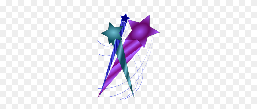 204x298 Purple Clipart Shooting Star - Purple Star PNG