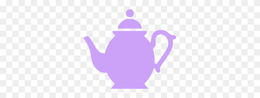 299x258 Purple Clipart Teapot - Tea Set Clipart