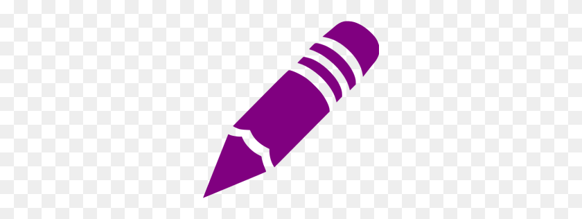 256x256 Иконка Purple Crayon - Purple Crayon Clipart