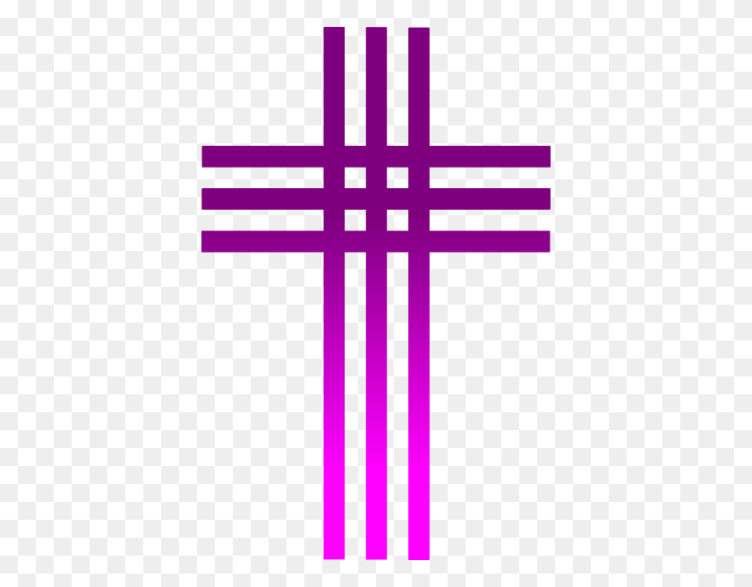 390x595 Purple Cross Cliparts Free Download Clip Art - Stained Glass Cross Clipart