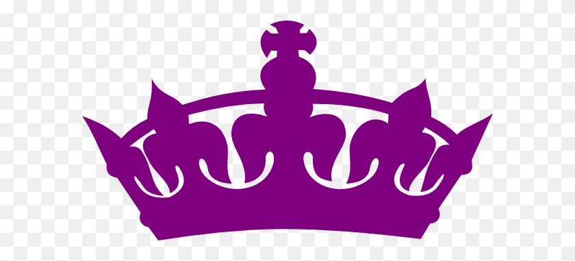 600x321 Фиолетовая Корона Клипарт - Сохраняйте Спокойствие Корона Png
