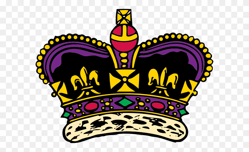 600x454 Фиолетовая Корона Клипарт - Фиолетовая Корона Png