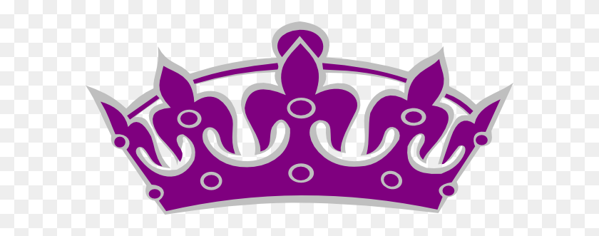 600x271 Фиолетовая Корона Клипарты - День Рождения Корона Клипарт