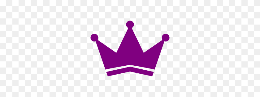 256x256 Purple Crown Icon - Purple Crown PNG