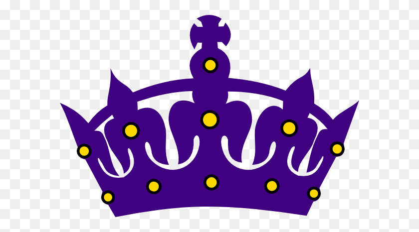 600x406 Purple Crown With Gold Clip Art - Purple Crown PNG