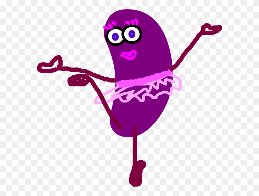 600x577 Purple Dancing Jelly Bean Clip Art - Dancing Clipart