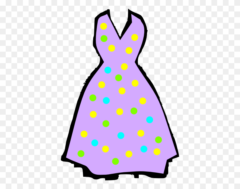 414x599 Purple Dress Clip Art - Purple Dress Clipart