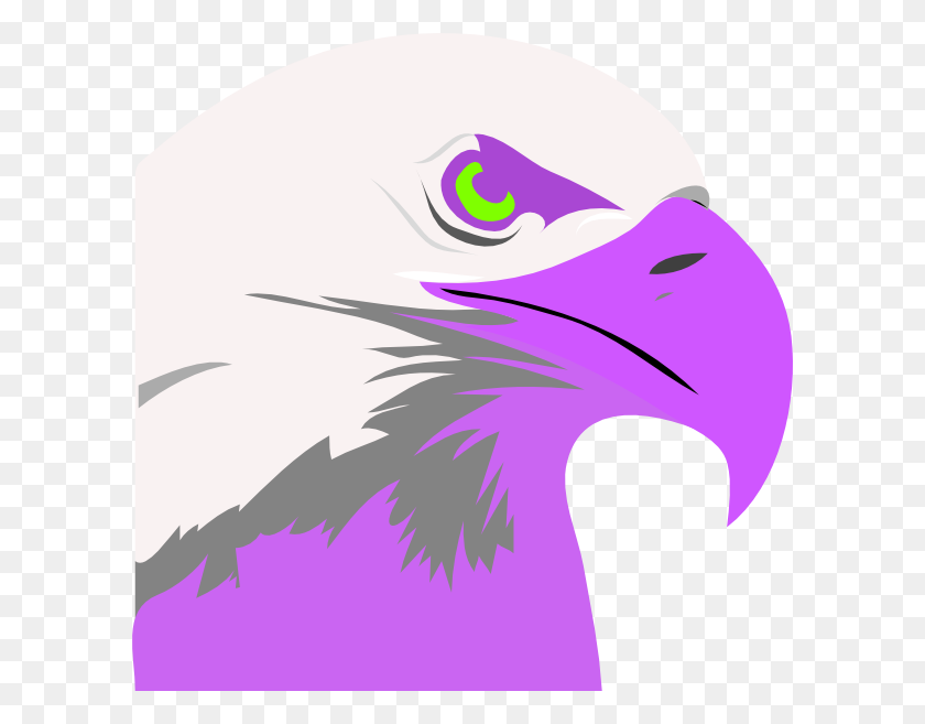 600x597 Purple Eagle Clip Art - Eagle Clipart Logo