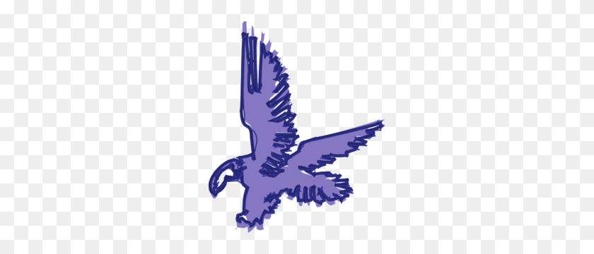 249x300 Purple Eagle Scribble Png, Clip Art For Web - Peregrine Falcon Clipart
