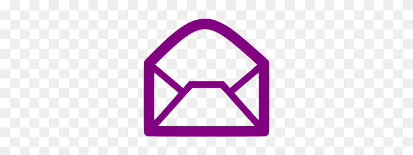 256x256 Purple Email Icon - Email Symbol PNG
