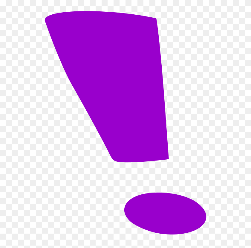 768x768 Signo De Exclamación Púrpura - Clipart De Signo De Exclamación