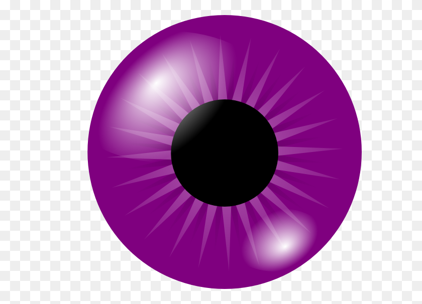 600x546 Purple Eye Clip Art - Eye Clipart PNG