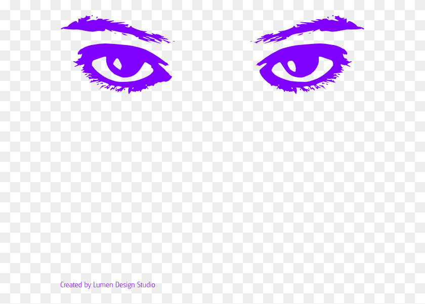600x541 Фиолетовые Глаза Картинки - Закрытые Глаза Клипарт