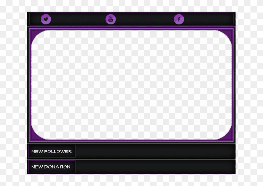 695x534 Purple Facecam Png - Facecam Overlay PNG