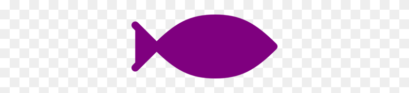 300x132 Purple Fish Clipart - Fish Clipart Outline