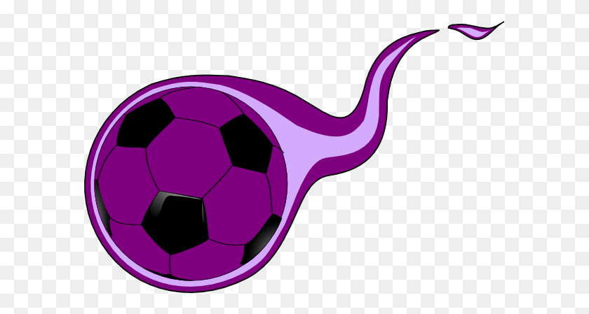 600x389 Фиолетовое Пламя Футбольный Мяч Клипарт - Футбольный Мяч Клипарт Бесплатно