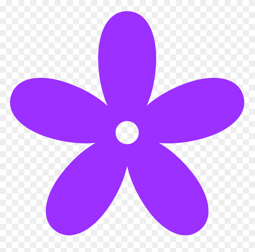 1969x1952 Purple Flower Clip Art - Purple Flower Border Clipart