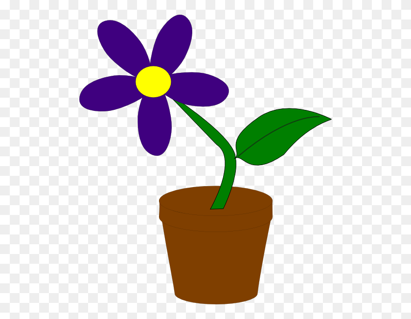 516x593 Purple Flower Clip Art - Purple Flower Clipart