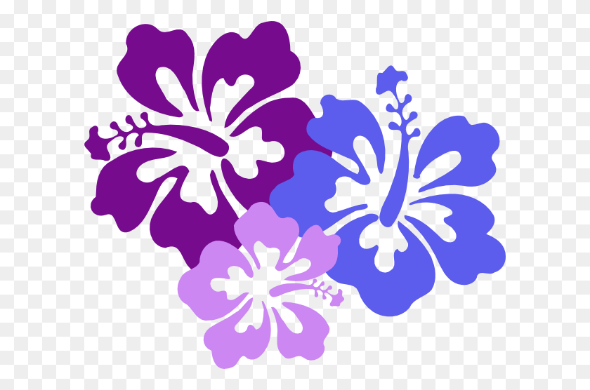 600x496 Фиолетовый Цветок Клипарт Границы - Африканский Фиолетовый Клипарт