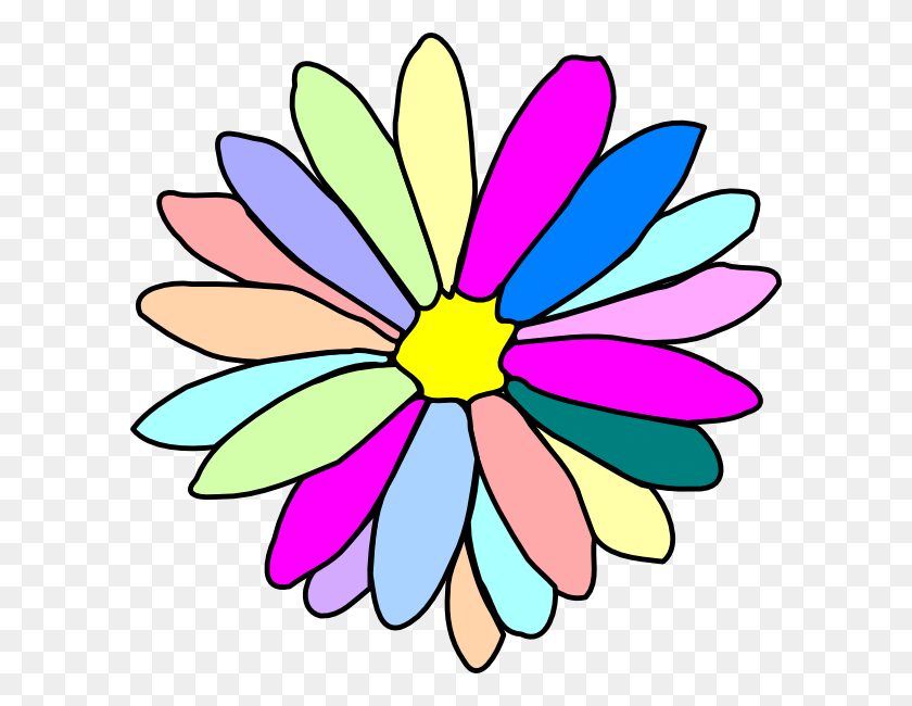 600x590 Imágenes Prediseñadas De Flor Púrpura Flor De La Flor - Clipart De Flores De Acuarela Gratis