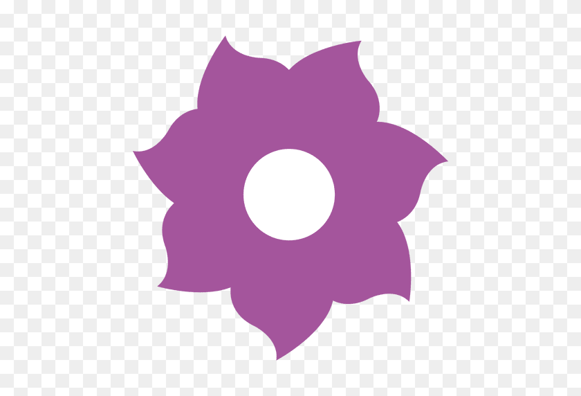 512x512 Purple Flower Icon - Flower Icon PNG