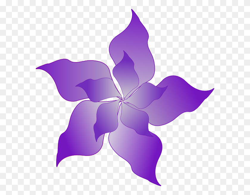 600x594 Фиолетовый Цветок Png Клипарт Для Интернета - Фиолетовый Цветок Png