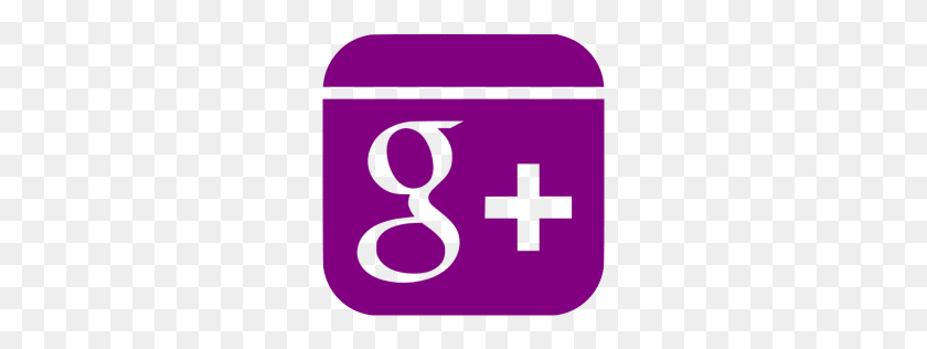 256x256 Фиолетовый Значок Google Plus - Логотип Google Plus Png