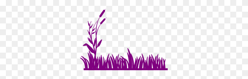 297x210 Purple Grass Clip Art - Cartoon Grass PNG