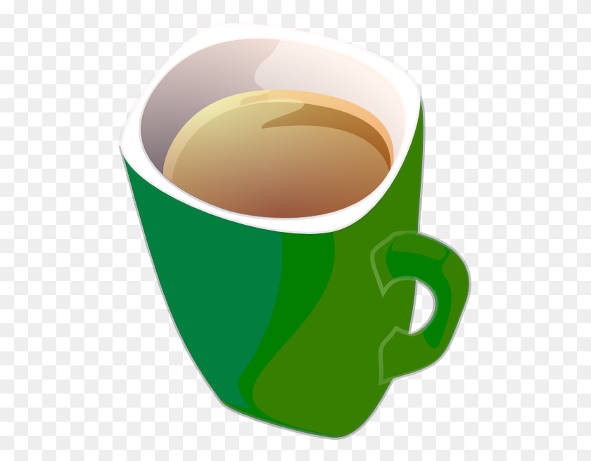 504x596 Purple Green Coffee Tea Mug Clip Art - Caffeine Clipart