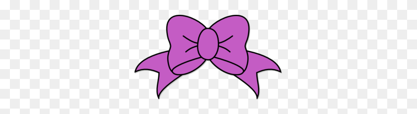 297x171 Purple Hair Bow Clip Art - Purple Bow Clipart