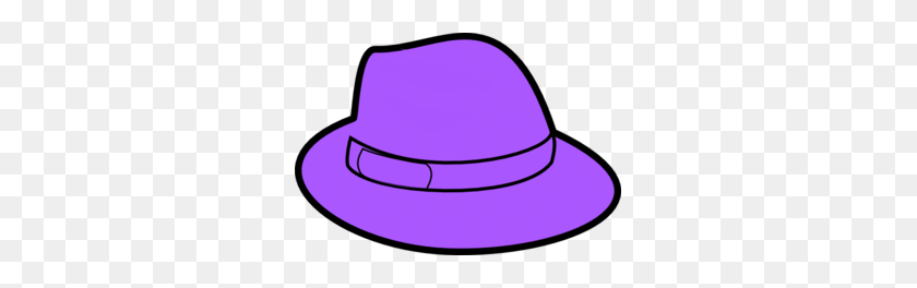 299x204 Purple Hat Clip Art - Purple Clipart