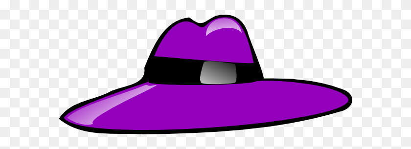 600x245 Purple Hat Clip Art Free Vector - Purple Heart Clipart