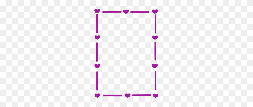 213x298 Purple Heart Border Clip Art - Heart Border Clipart